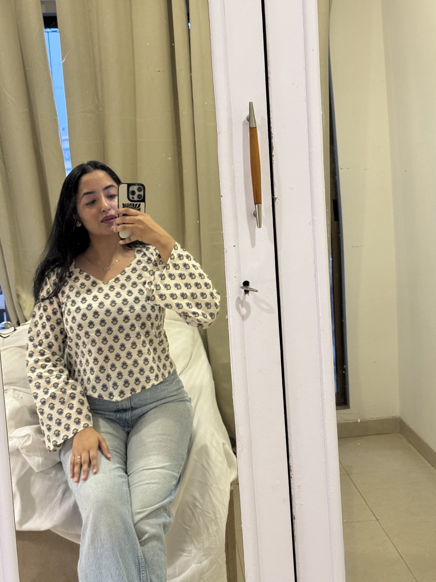 Cotton Printed Crop Top